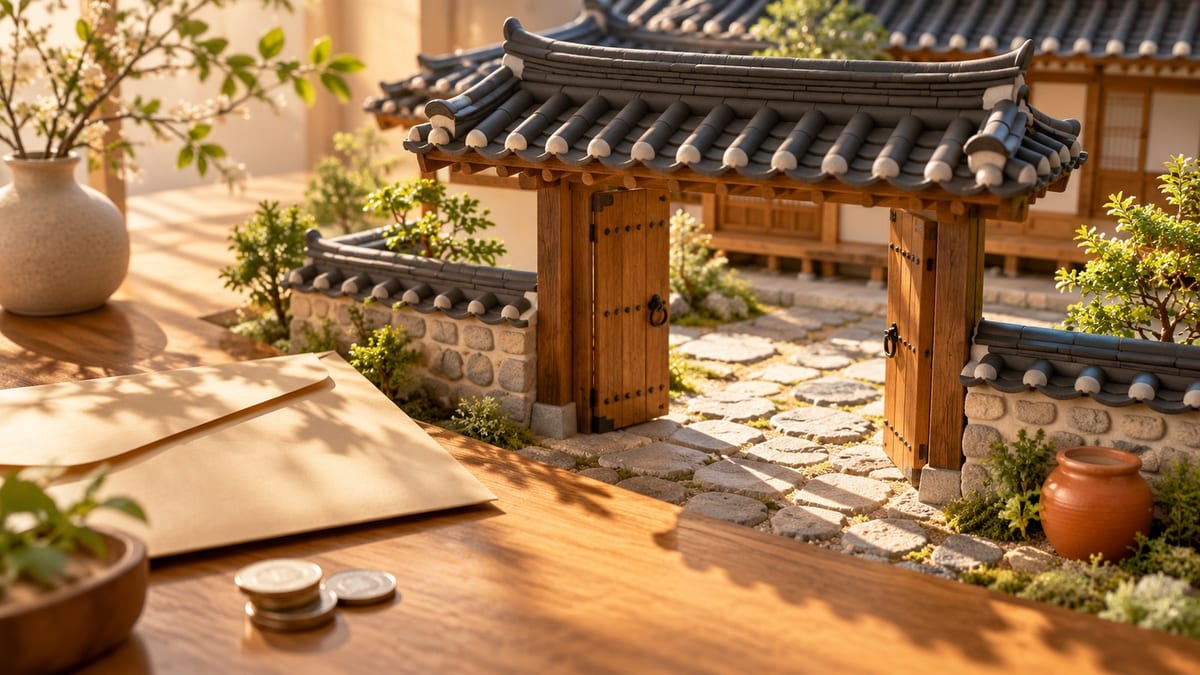 주택연금 관련 소재를 담은 정물 이미지